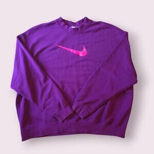 Nike dri fit sweatshirt purple medium